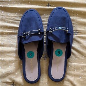 Nautica Women's Dark Blue Slip-On Loafers